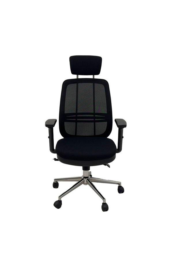 Atom Ofis Laki S Başlıklı File Kumaş Ofis Koltuğu | Geri Yatabilir | Yükseklik Ayarlı | Ergonomik - Image 1