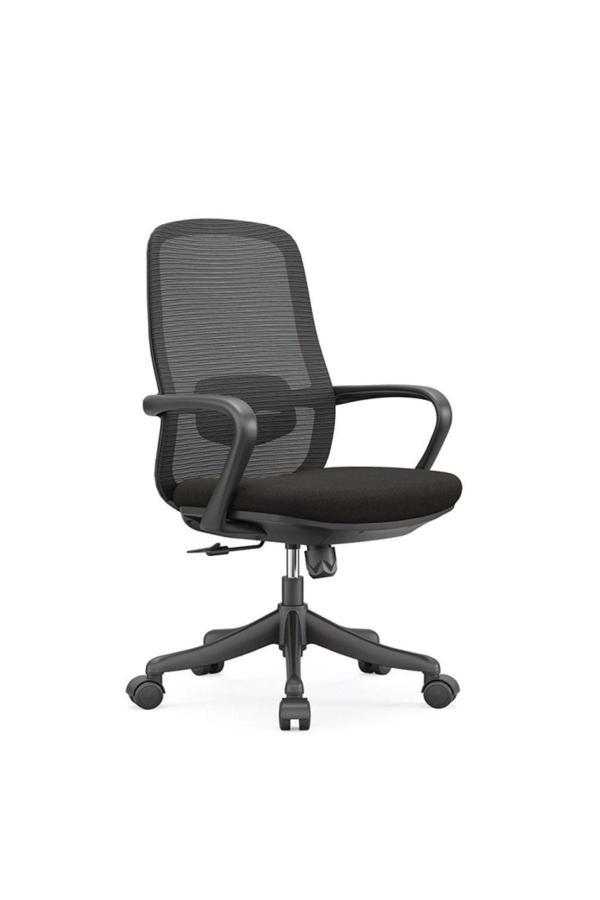 Atom Ofis Lavender Chef Ergonomik Ofis Koltuğu | Yüksek Sırtlı | Geri Yatabilir | Sabit Kollu | Siyah - Image 1