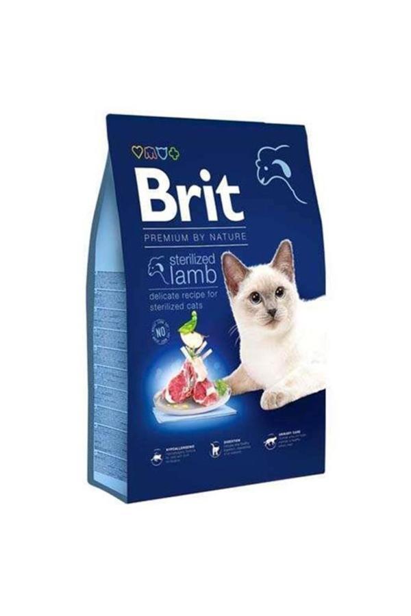Brit Premium By Nature Sterilised Kuzu Etli Kısırlaştırılmış Yetişkin Kedi Maması 8 Kg - Image 1