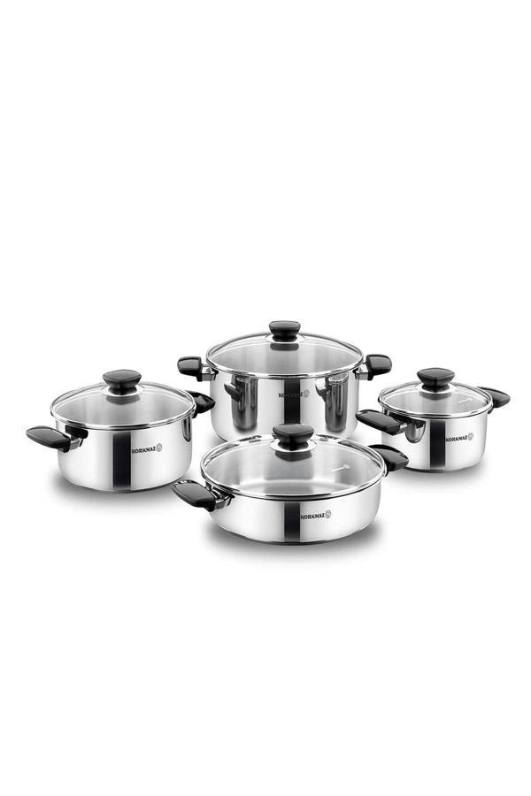 Korkmaz A1678 Kappa 8 Parça Tencere Seti - Image 1
