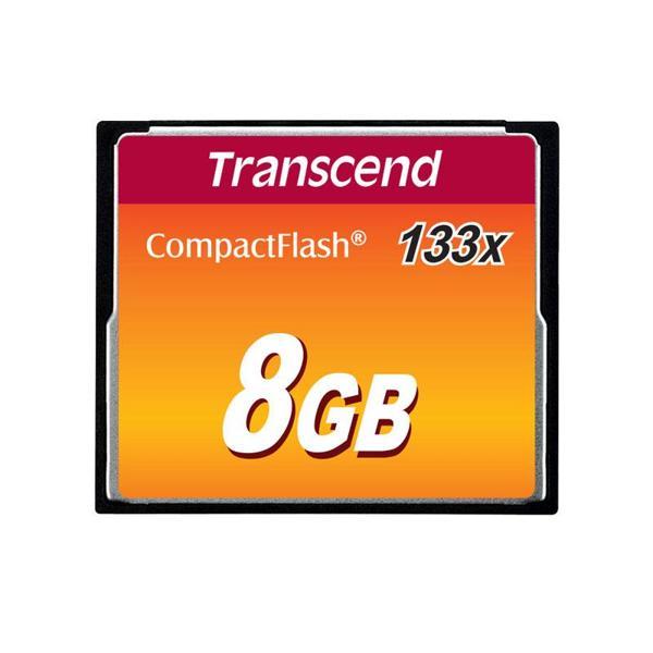 Transcend TS8GCF133 8 GB CF133 133X 50/20Mb/s CompactFlash Hafıza Kartı - Image 1