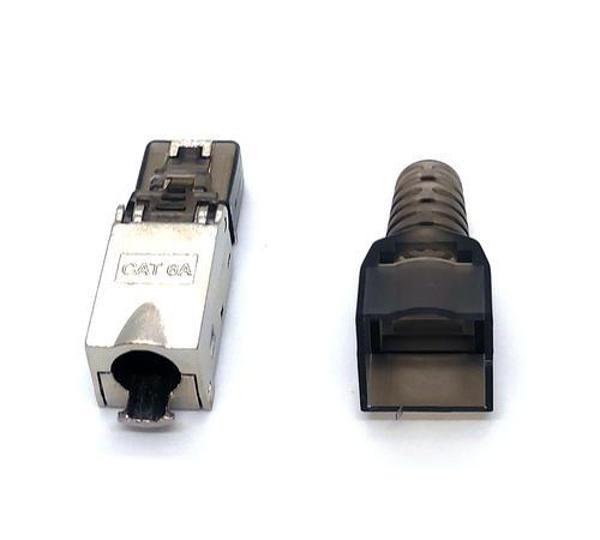 Beek BN-MP6A-FT CAT6A STP Siyah Sonlandırma Yuvalı Keystone Jack - Image 1