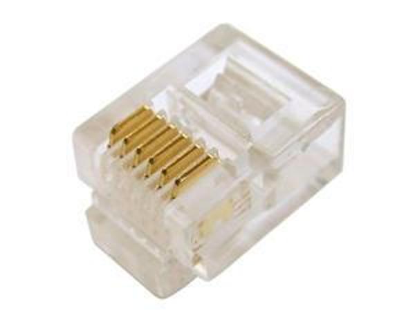 Digitus A-MO 6/6 SF SF RJ12 6P6C Zırhsız 0.6Âµ Konnektör  (100 lü Paket) - Image 1