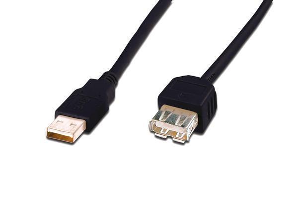 Ednet ED-84131 3 Mt USB to USB AWG28 Ul Nikel Erkek-Dişi USB 2.0 Uzatma Kablosu - Image 1