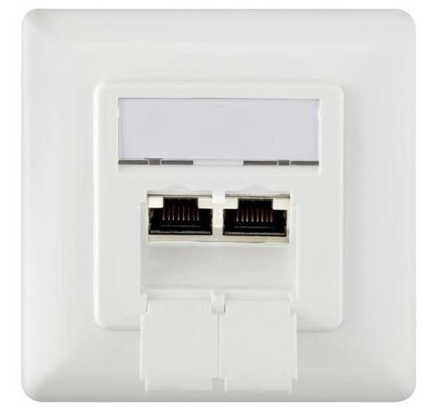 Digitus DN-9005/B5-N CAT6 Wall 2x RJ45 Data Priz - Image 1