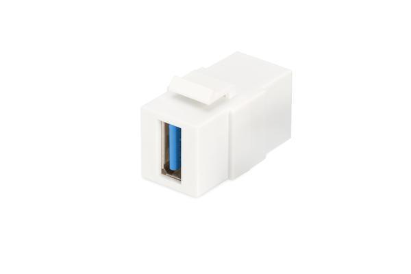 Digitus DN-93404 Usb 3.0 to USB 3.0 Dişi-Dişi Beyaz Usb Keystone Jack - Image 1