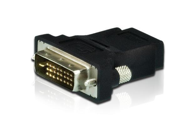 Aten 2A-127G DVI-D (24+1) to HDMI Erkek-Dişi Siyah Dönüştürücü Adaptör - Image 1