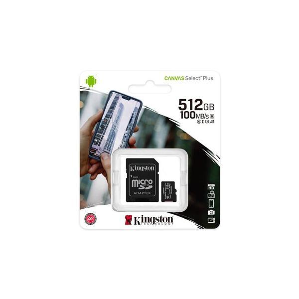 Kingston SDCS2/512GB Canvas Select Plus SDXC Class10 UHS-I microSD Hafıza Kartı - Image 1
