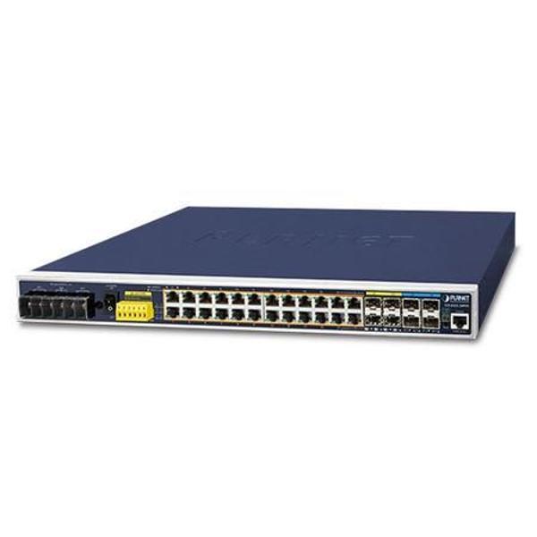 Planet PL-IGS-6325-24P4X 24 Port PoE+ 4 Port SFP+ L3 Yönetilebilir PoE Switch - Image 1