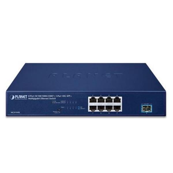 Planet PL-MGS-910X 8 Port Gigabit 1 Port 10G SFp+ Multi Gigabit Ethernet Switch - Image 1
