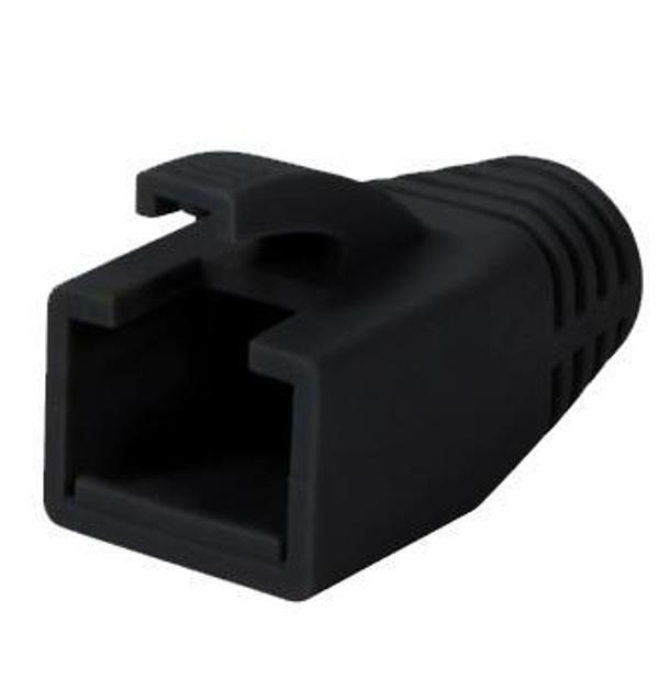 Beek BN-BOOT-CAT6A/BL CAT7 İçin RJ45 Siyah 100 lü Paket Koruma Kılıfı - Image 1