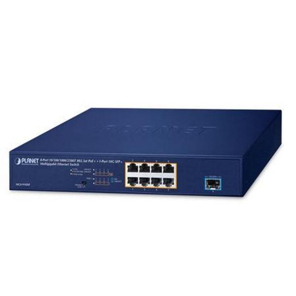 Planet PL-MGS-910XP 8 Port Gigabit 1 Port 10G SFp+ MultiGigabit 120W PoE Switch - Image 1