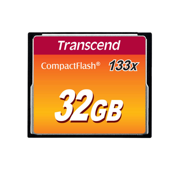 Transcend TS32GCF133 32 GB CF133 133X  50/20Mb/s CompactFlash Hafıza Kartı - Image 1