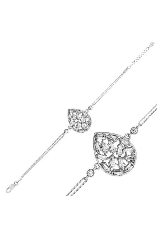 Armagano Gümüş Su Damlası  Bileklik - Image 1