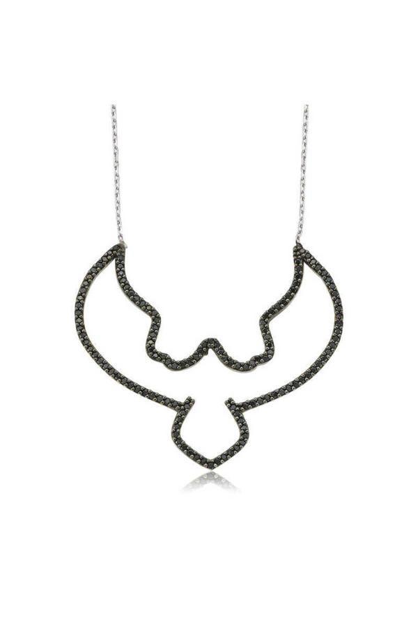 Armagano Gms Kara Kartal Gümüş Kolye - Image 1