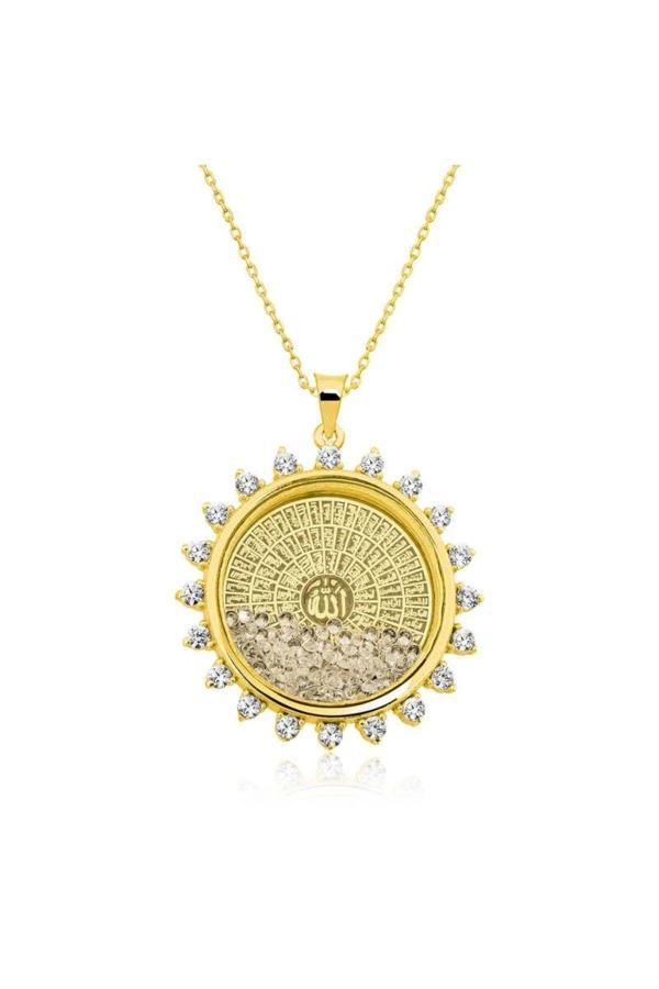 Armagano Gümüş Gold Esmaül Hüsna Kolye - Image 1