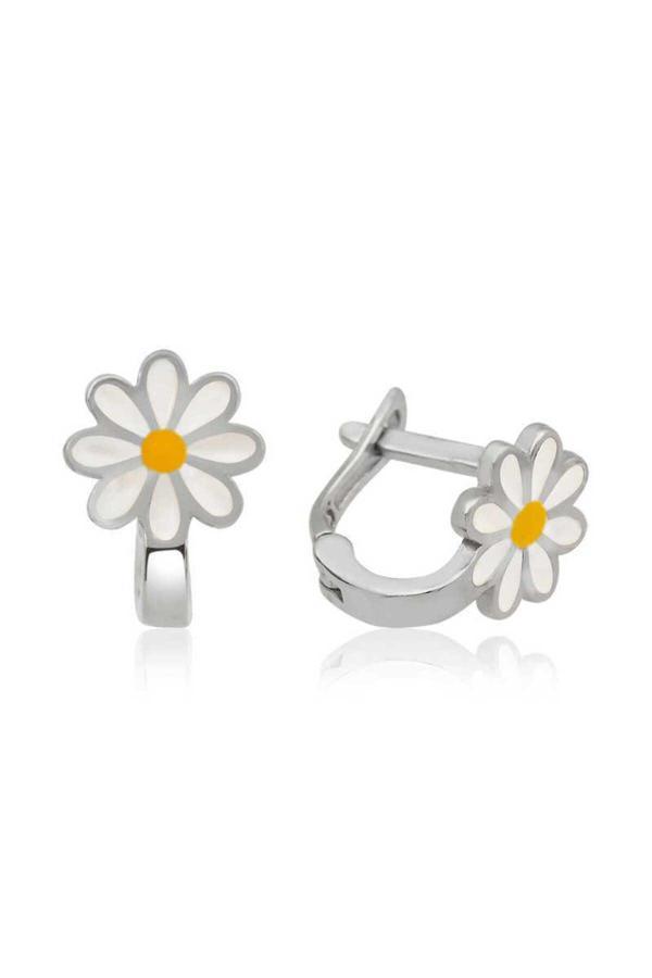 Armagano Gümüş Papatya Çocuk Küpesi - Image 1