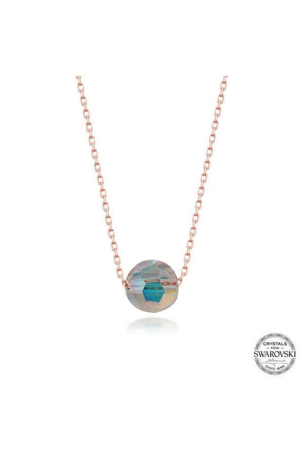 Armagano Crystal Taşlı Parlak Top Gümüş Kadın Kolye - Image 1