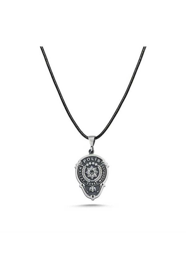 Armagano Gümüş Emniyet Teşkilatı Polis Armalı Kolye - Image 1