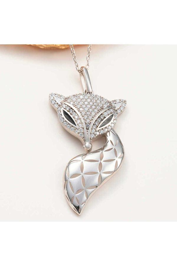 Armagano Gümüş Tilki Kadın Kolye - Image 1