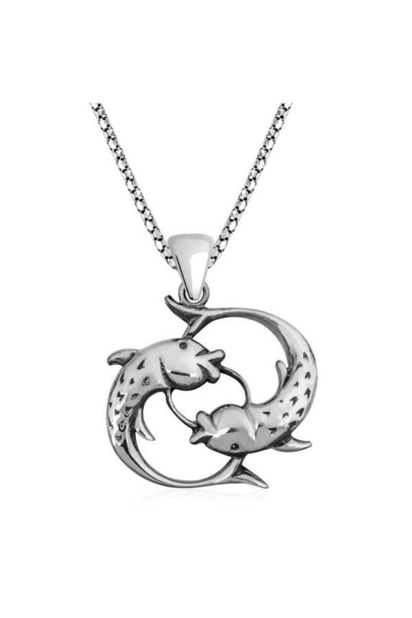 Armagano Gümüş Balık Kuyruğu Kolye - Image 1