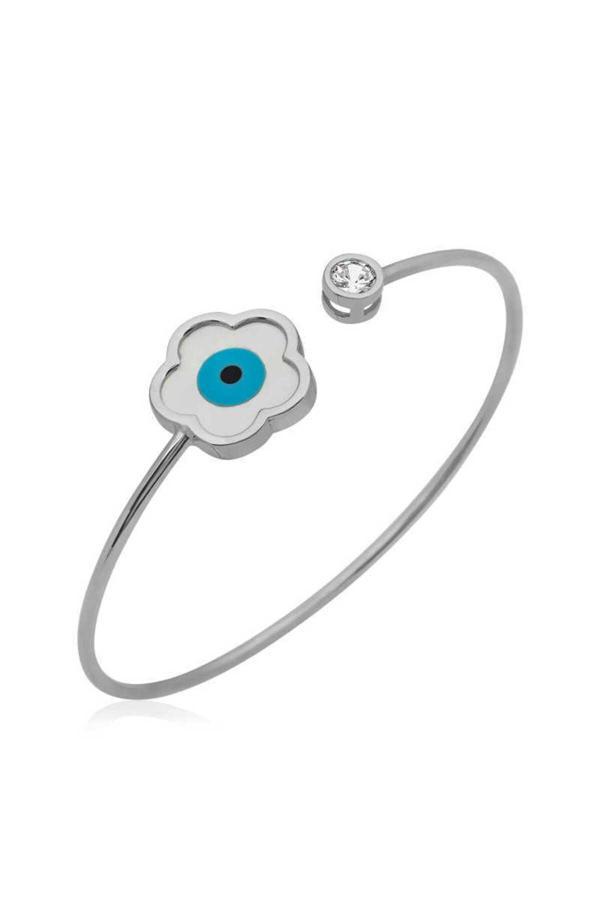 Armagano Gümüş Sedef Taşlı Çiçek Bileklik - Image 1