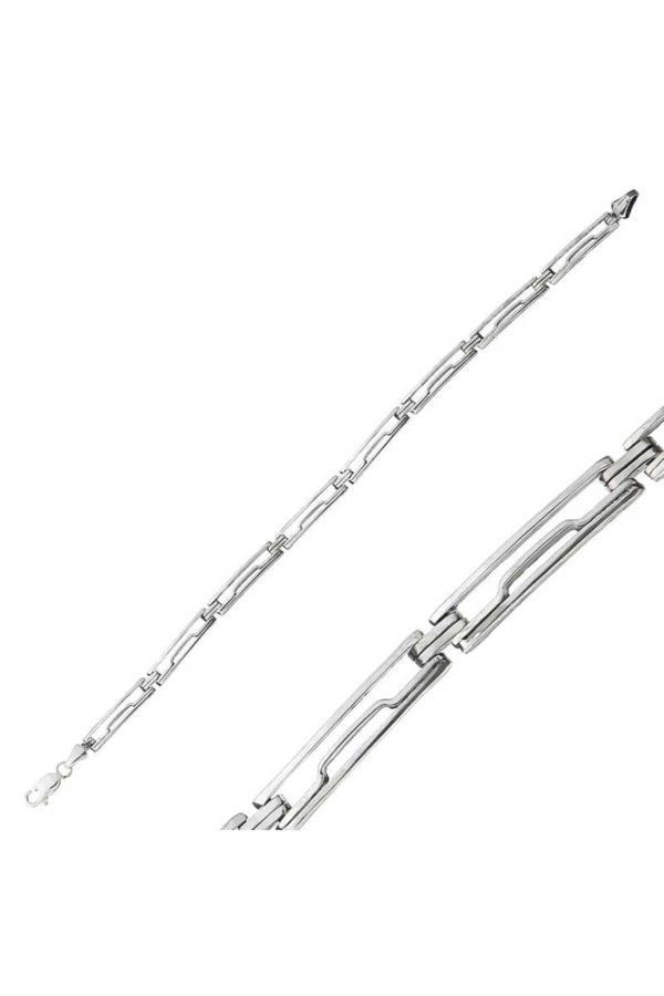 Armagano Gümüş Oksitli Erkek Bileklik - Image 1