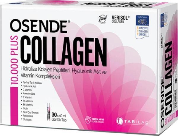 Osende Collagen 10.000 Plus Hidrolize Kolajen Peptit 30 X 40 Ml Tüp - Image 1