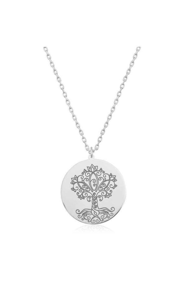 Armagano Gümüş Hayat Ağacı Bayan Kolye - Image 1