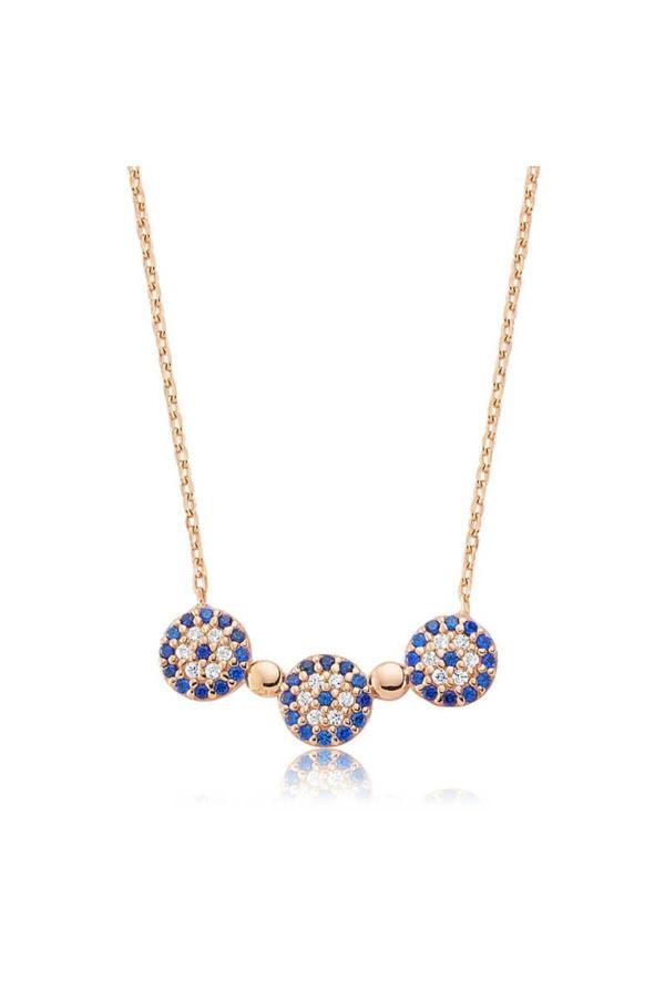 Armagano Gümüş Nazarlı  Kolye - Image 1