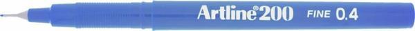 Artline İnce Uçlu Yazı Ve Çizim Kalemi Fineliner 0.4 MM Koyu Royal Mavi EK-200 (12 Li Paket) - Image 1