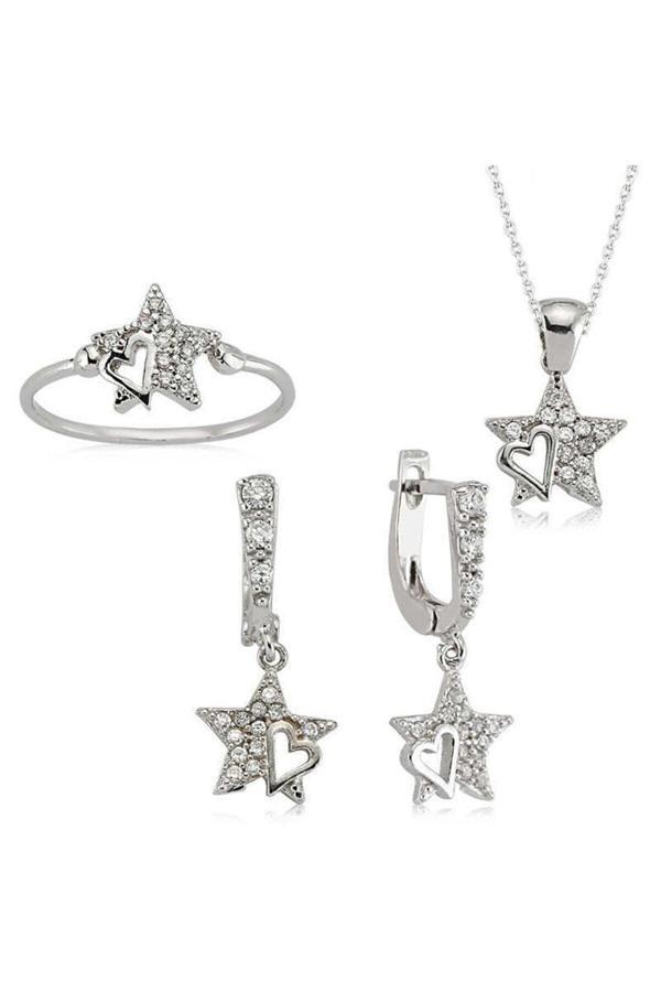 Armagano Pb Yıldız Bayan Gümüş Set - Image 1