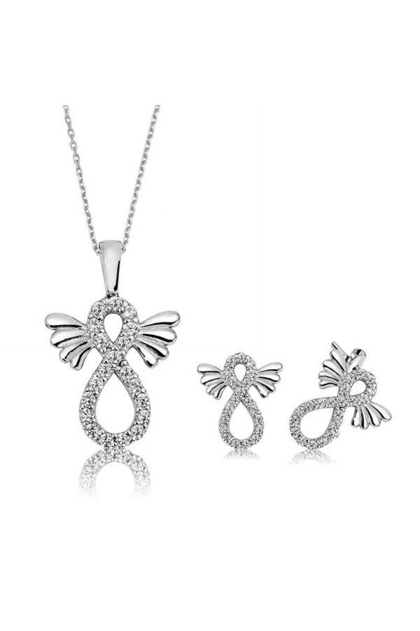 Armagano Gümüş Kanatlı Sonsuzluk Set - Image 1