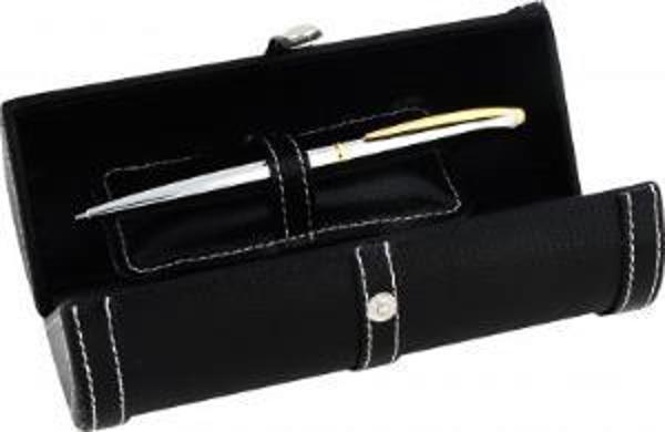 Steelpen 225 Tükenmez Kalem Parlak Krom Gold - Image 1