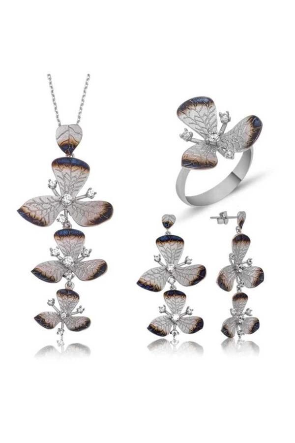 Armagano Gümüş Çiçek Set - Image 1