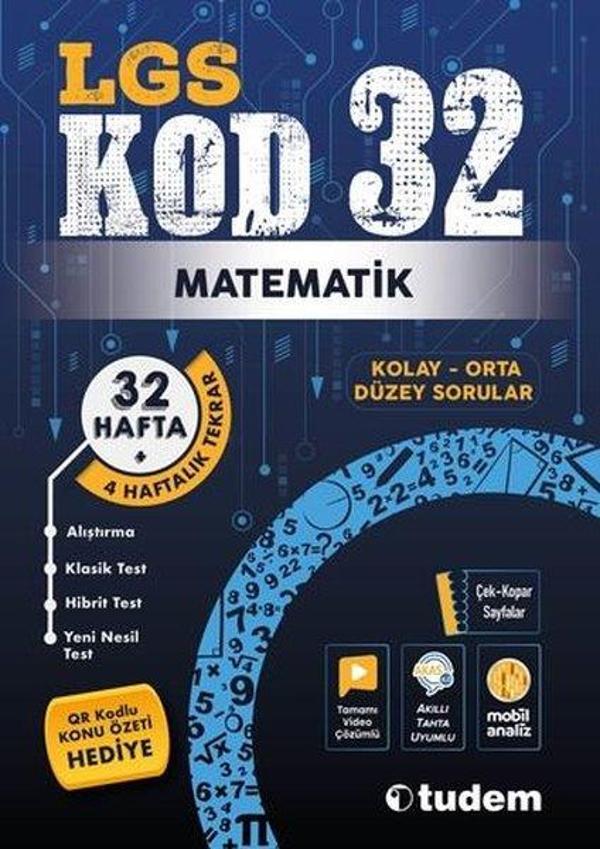 LGS Matematik Kod 32 - Tudem Yayınları - Ders Kitapları - Image 1