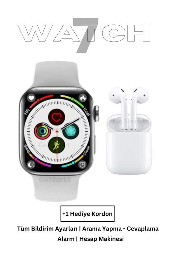 Gomarkt Smart Watch 6 Series Ve I12 Bluetooth Kulaklık Ios & Android Uyumlu Ikili Set - Image 1