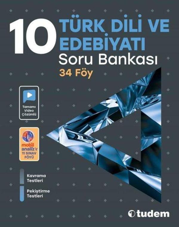 10. Sınıf Türk Dili Ve Edebiyatı Soru Bankası - Tudem Yayınları - Ders Kitapları - Image 1