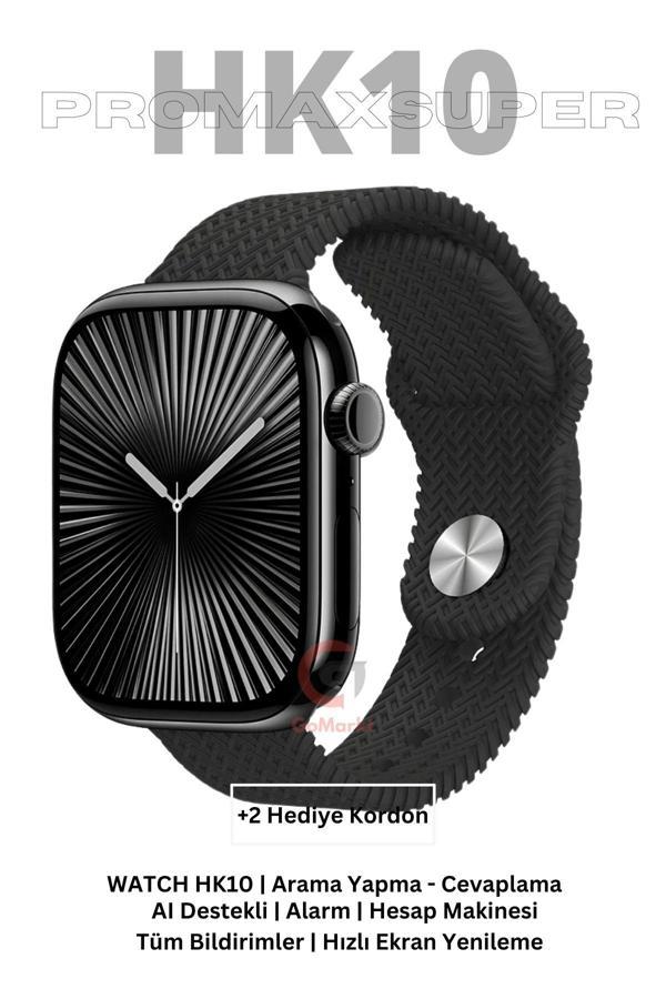 Gomarkt Watch 10 Özellikli Hk10 Promax Akıllı Saat Türkçe Menü Iphone Ve Android Uyumlu - Image 1
