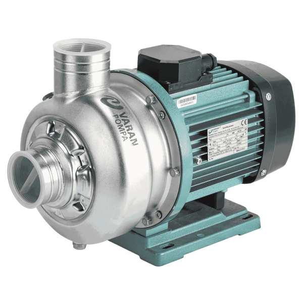 Varan DWB 300/1.5T Tek Kademe Paslanmaz Santrifüj Pompa 2 HP / 1.5 kW, Trifaze 380 V (AISI 304) - Image 1