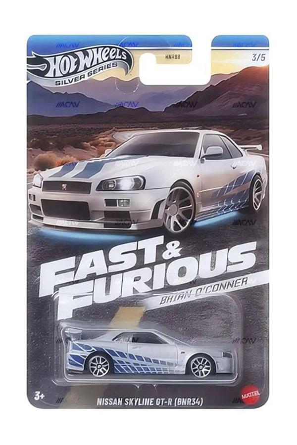 Brian O'Conner 3/5 - Hot Wheels Nissan Skyline GT-R (BNR34) (1/64) Fast & Furious - Image 1
