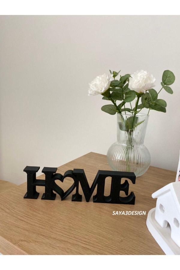 Xx Home Yazılı Dekoratif Biblo Ve Masaüstü Dekor Siyah - Image 1