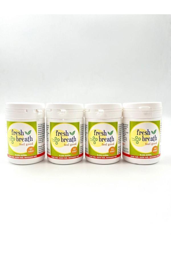 Fresh Breath 4 Kutu 90'Lı Ağız Kokusu Önleyici, Nefes Temizleyici (Soğan, Sarımsak Yok Edici) - Image 1