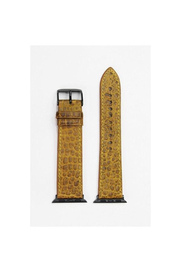 Apple Watch Kordon Hardal Croccodile 38-40-41 Mm Uyumlu - Image 1