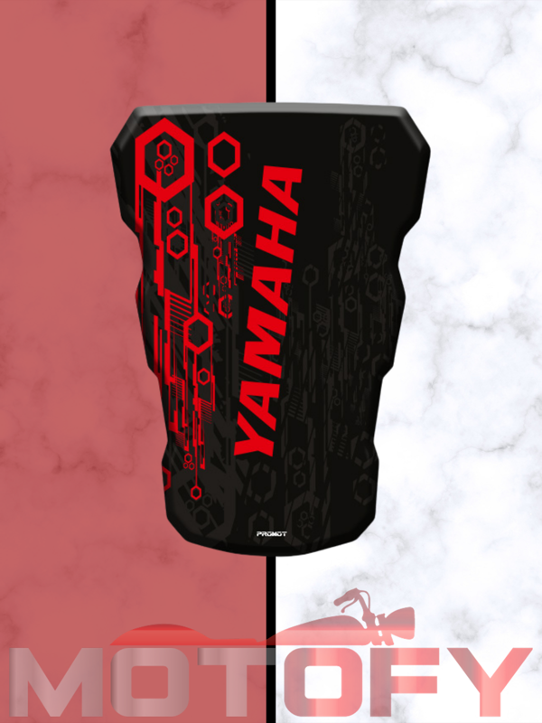 YAMAHA UNİVERSAL TANK PAD SİYAH KIRMIZI - Image 1