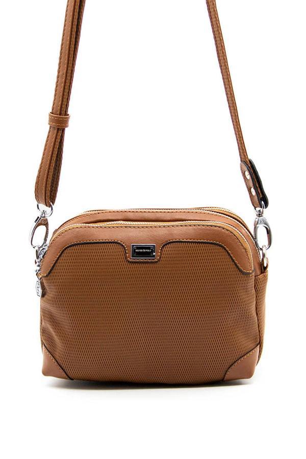 SİLVER POLO 968 Kadın Çapraz Çanta PT TABA/TABA - Image 1