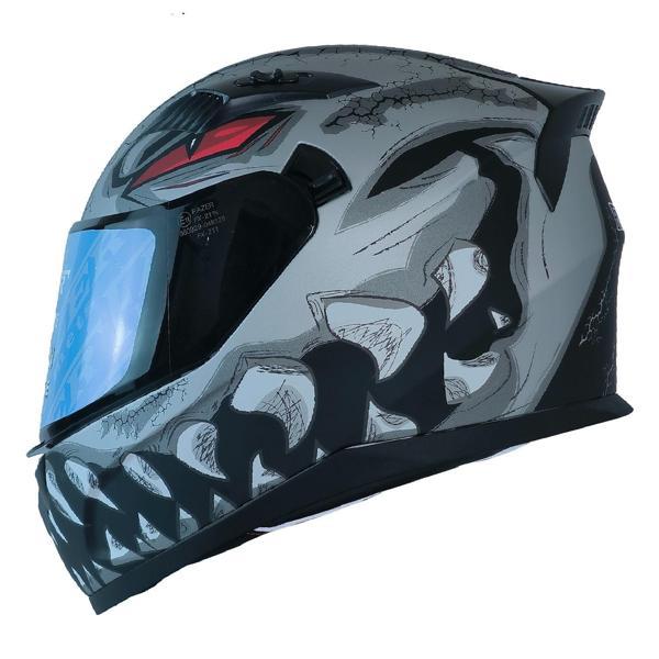 Motosiklet Kask Ece 22.R06 Double Vizörlü Full Face Motor Kaskı Risky - Image 1