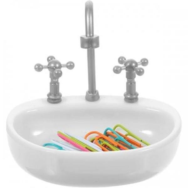 Büro Ev Ofis için Lavabo Şeklinde Masaüstü Ataç Kutusu - Image 1