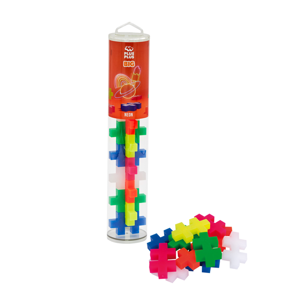 PLUS-PLUS BIG NEON /15 PCS  TUBE - Image 1