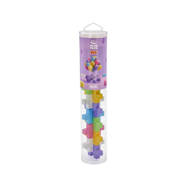 PLUS-PLUS BIG PASTEL 15 PCS / TUBE - Image 1